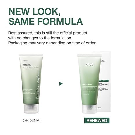 ANUA Heartleaf Quercetinol Pore Deep Cleansing Foam, Facial Cleanser, for Double Cleansing, BHA, Hyaluronic Acid, Glycerin, Face Wash, Blackhead Remover
