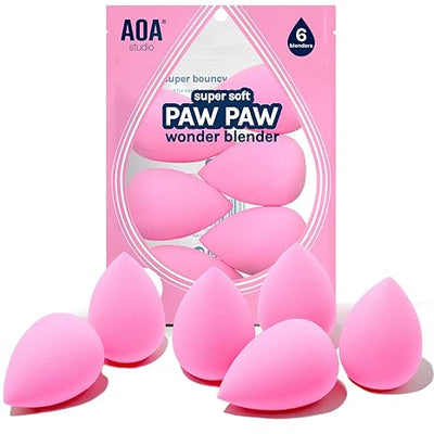 ollection makeup Sponge Set Latex Free and High-definition Set of 6 makeup Wonder blender For Powder Cream and Liquid, Super Soft Wonder Beauty Cosmetic