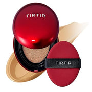 TIRTIR Mask Fit Red Cushion Foundation | Full coverage, Weightless, Skin fit, Satin Glow Finish, Korean Makeup Cushion Foundation