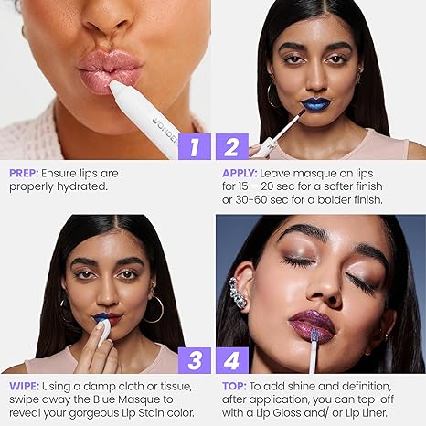 Wonder Blading Lip Stain Peel Off Masque - Long Lasting, Waterproof and Transfer Proof Nude Lip Tint, Matte Finish Peel Off Lip Stain