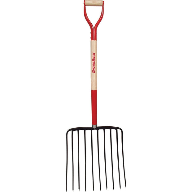 RAZOR-BACK 10-OVAL TINE FORGED ENSILAGE FORK